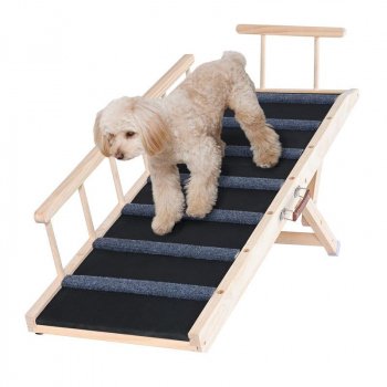 47.2″ Folding Adjustable Wooden Dog Ramp: Safe Access