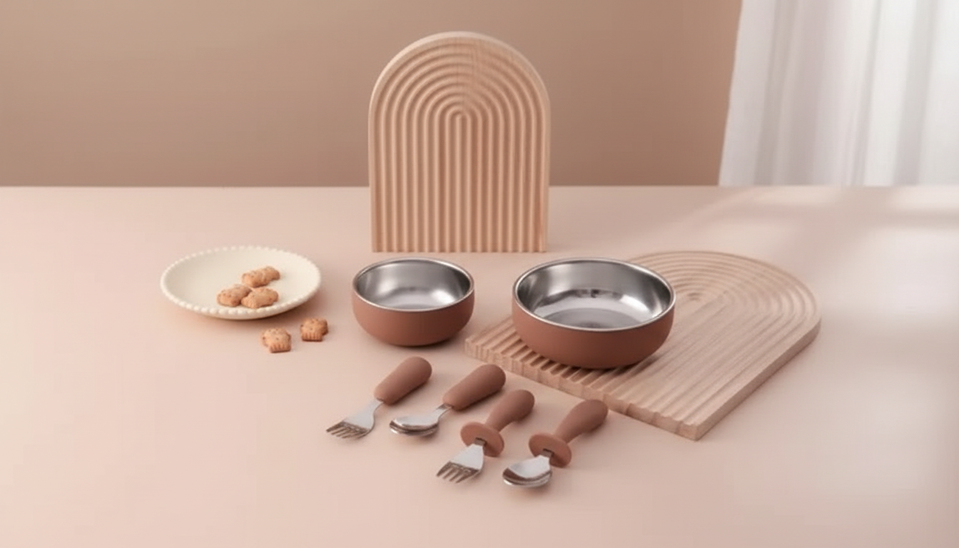 6PCS Baby Feeding Bowl & Utensil Set: Less Mess, More Skills